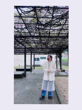 「いまどきジャケット写真」｜「アイテム（モカシン/デッキシューズ）」を使った、HYOさん（レディース・166cm）の春コーディネート