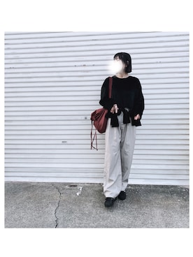 「THE YOn（ザヨン）のアイテム」を使った、HYOさん（レディース・166cm）の冬コーディネート