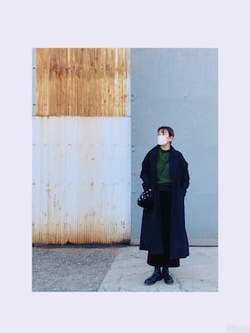 「unrelaxing（アンリラクシング）のアイテム（ジャケット/アウター）」を使った、HYOさん（レディース・166cm）の冬コーディネート