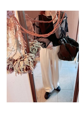 「Omekashi（オメカシ）のadidas/アディダス  SUPERSTAR II W（スニーカー、ブラック系）」を使った、HYOさん（レディース・166cm）の夏コーディネート