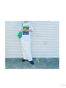 「feepur（フェピュール）のアイテム（スカート）」を使った、HYOさん（レディース・166cm）の夏コーディネート