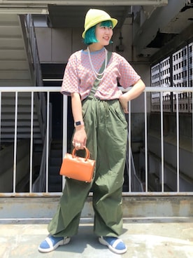 「nimiru（ニミル）のアイテム」を使った、とりさん（レディース・165cm）の夏コーディネート