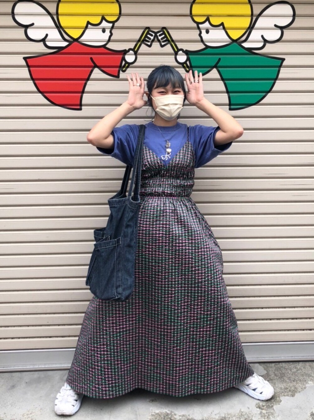 MAISON SPECIAL ラメギンガムジャガードキャミワンピース MAISON SPECIAL（メゾンスペシャル）の「ラメギンガムジャガードキャミ