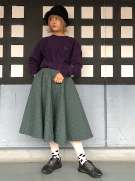 「白タイツ」｜とりさん（レディース・165cm・20代）の冬コーディネート