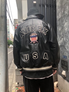 「秋服コーデ」｜「アイテム（スタジャン）」を使った、RIKUさん（メンズ・177cm）の秋コーディネート