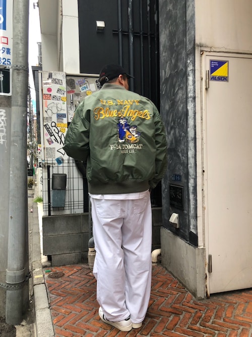 AVIREX ma1 ma-1 L-2 BLUE ANGELS F-14 MA1 メンズ レディース