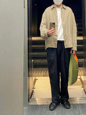 「blanc iris（ブランイリス）のアイテム」を使った、isohさん（メンズ・174cm）の春コーディネート