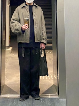 「CFCL（シーエフシーエル）のアイテム」を使った、isohさん（メンズ・174cm）の冬コーディネート