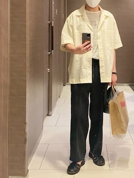 「LENO（リノ）のアイテム」を使った、isohさん（メンズ・174cm）の夏コーディネート