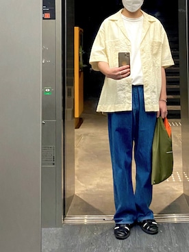 「blanc iris（ブランイリス）のアイテム」を使った、isohさん（メンズ・174cm）の夏コーディネート