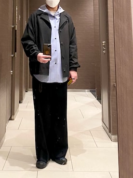 「AURALEE（オーラリー）のアイテム」を使った、isohさん（メンズ・174cm）の春コーディネート