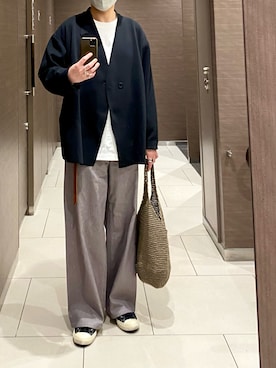 「アイテム（リング）」を使った、isohさん（メンズ・174cm）の秋コーディネート