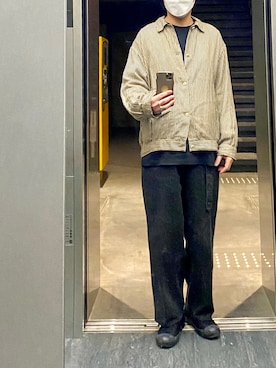 「blanc iris（ブランイリス）のアイテム」を使った、isohさん（メンズ・174cm）の春コーディネート