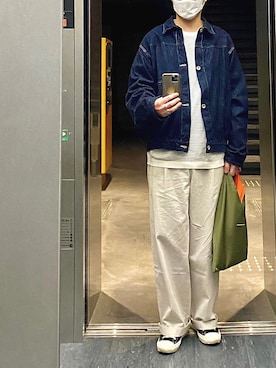 「BLANC..（ブラン）のアイテム」を使った、isohさん（メンズ・174cm）の春コーディネート