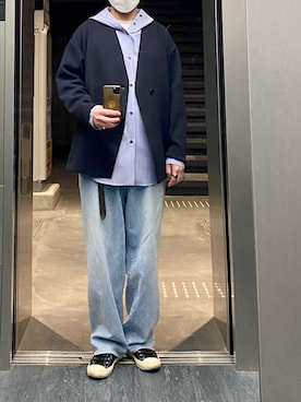 「COMOLI（コモリ）のアイテム」を使った、isohさん（メンズ・174cm）の春コーディネート