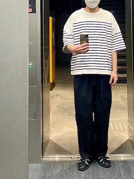 「blanc iris（ブランイリス）のアイテム」を使った、isohさん（メンズ・174cm）の春コーディネート