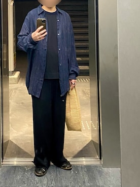 「アイテム（アクセサリー、ブルー系）」を使った、isohさん（メンズ・174cm）の夏コーディネート