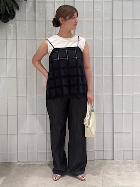 「B.C STOCK（ベーセーストック）のアイテム」を使った、Yuiさん（レディース・159cm）の夏コーディネート