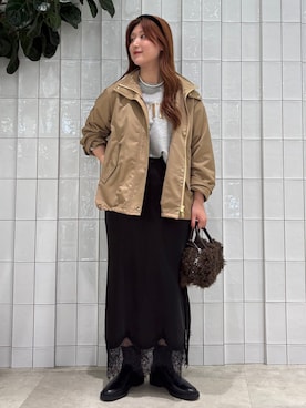 「MOHI（モヒ）のアイテム」を使った、Yuiさん（レディース・159cm）の秋コーディネート