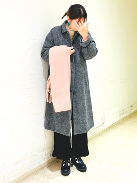 「ehka sopo（エヘカソポ）のアイテム（その他アウター）」を使った、kanaさん（レディース・166cm）の冬コーディネート