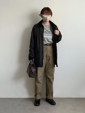 「ISOOK（アイスー）のアイテム（スウェット）」を使った、misatoさん（レディース・152cm）の秋コーディネート