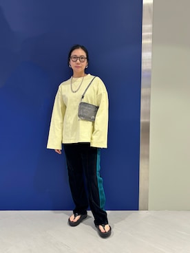 「BEAVER（ビーバー）のアイテム（バッグ）」を使った、小林さん（レディース・155cm）の春コーディネート