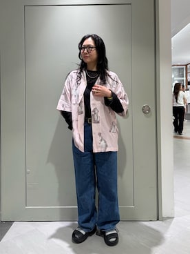 「schott（ショット）のアイテム（トップス）」を使った、小林さん（レディース・155cm）の夏コーディネート