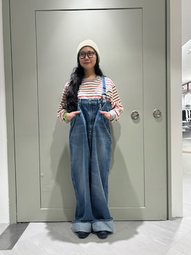 「KLEMAN（クレマン）のアイテム」を使った、小林さん（レディース・155cm）の秋コーディネート