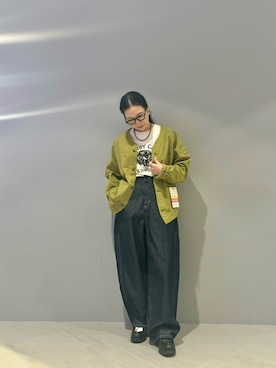 「秋先取りコーデ」｜「アイテム（その他アウター）」を使った、小林さん（レディース・155cm）の夏コーディネート
