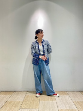 「BEAVER名古屋」｜「アイテム（アクセサリー）」を使った、小林さん（レディース・155cm）の冬コーディネート