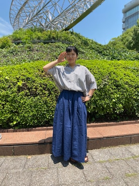 「BEAVER名古屋」｜「アイテム（アクセサリー）」を使った、小林さん（レディース・155cm）の夏コーディネート