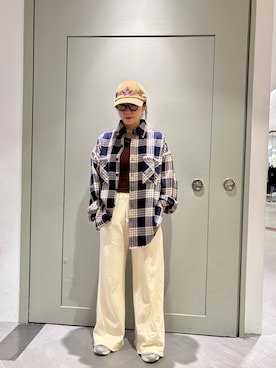 「MANASTASH（マナスタッシュ）のアイテム」を使った、小林さん（レディース・155cm）の夏コーディネート