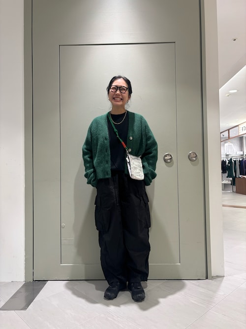カーディガン B omnivore/ビーオムニボー  フェザーヤーンあぜ編みカーディガン レディース BEAVER カーディガン B omnivore/ビーオムニボー フェザーヤーン