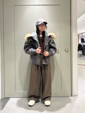 「BEAVER（ビーバー）のアイテム」を使った、小林さん（レディース・155cm）の秋コーディネート