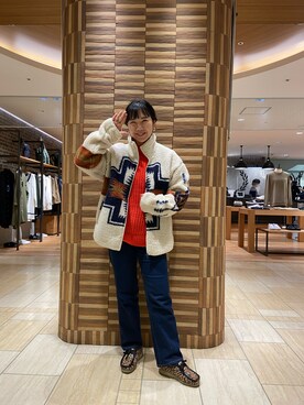 「PENDLETON（ペンドルトン）のアイテム（ジャケット/アウター）」を使った、小林さん（レディース・155cm）の秋コーディネート
