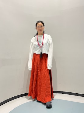 「PACKING（パッキング）のアイテム（財布/小物）」を使った、小林さん（レディース・155cm）の夏コーディネート