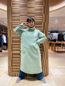 「MANASTASH（マナスタッシュ）のアイテム（ワンピース/ドレス）」を使った、小林さん（レディース・155cm）の秋コーディネート