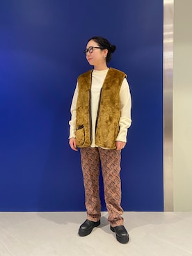 「バブアー女子」｜小林さん（レディース・155cm）の冬コーディネート