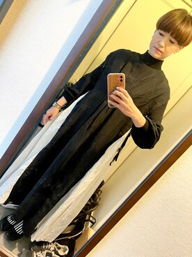 「アイテム（ワンピース/ドレス）」を使った、オシャポさん（レディース・167cm・40代）の冬コーディネート