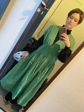 「アイテム（ワンピース/ドレス）」を使った、オシャポさん（レディース・167cm・40代）の冬コーディネート