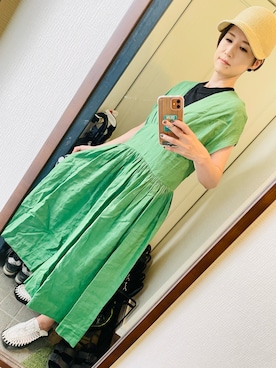 「アイテム（ワンピース/ドレス）」を使った、オシャポさん（レディース・167cm・40代）の春コーディネート
