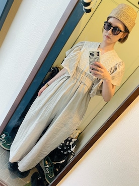 「アイテム（オールインワン・サロペット）」を使った、オシャポさん（レディース・167cm）の夏コーディネート