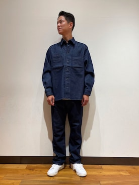 「Wrangler（ラングラー）のアイテム（ジャケット/アウター）」を使った、iyatomiさん（メンズ・178cm）の秋コーディネート