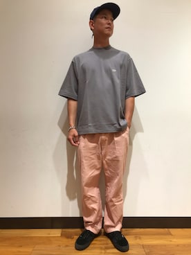 「Scye（サイ）のアイテム（Tシャツ/カットソー）」を使った、iyatomiさん（メンズ・178cm）の夏コーディネート