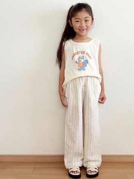 「アイテム（サンダル）」を使った、renaさん（キッズ・120cm）の秋コーディネート