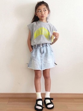 「ネオンカラー」｜renaさん（キッズ・110cm）の夏コーディネート