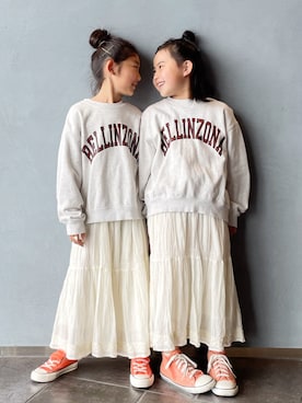renaさん（キッズ・128cm）の冬コーディネート