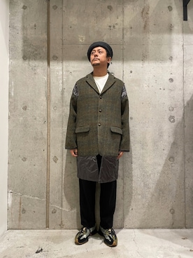 「Needles（ニードルス）のアイテム（ジャケット/アウター）」を使った、SAKUMAさん（メンズ・170cm）の夏コーディネート
