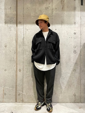 「Toironier（トワロニエ）のアイテム（ジャケット/アウター）」を使った、SAKUMAさん（メンズ・170cm）の秋コーディネート