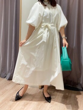 「Te chichi CLASSIC（テチチクラシック）のアイテム（ワンピース/ドレス）」を使った、rioさん（レディース・162cm）の春コーディネート